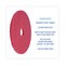 Boardwalk Buffing Floor Pads, 19" Diameter, Red, PK5 BWK4019RED - alternate 6